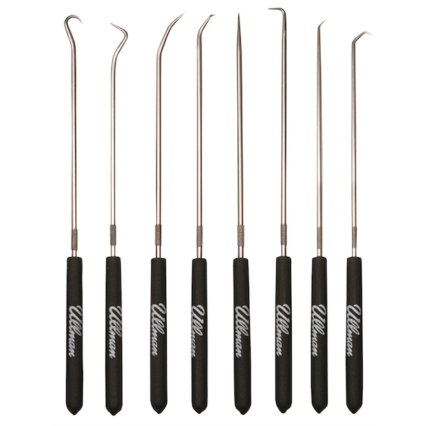 8-Piece 9-3/4 Long Hook and Pick Set